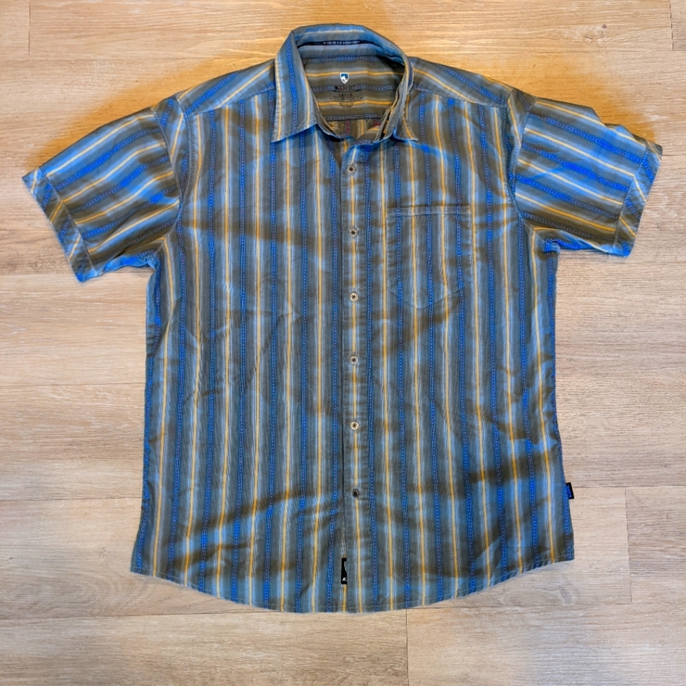 Kuhl Green Short Sleeve Button Up